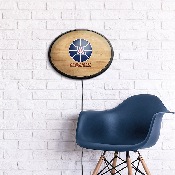 Arizona Wildcats: Hardwood - Oval Slimline Lighted Wall Sign, FNB-NCARIZ-140-12A