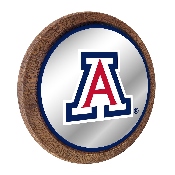 Arizona Wildcats: Mirrored Barrel Top Mirrored Wall Sign, FNB-NCARIZ-245-01A