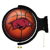 Arkansas Razorbacks: Basketball - Original Round Rotating Lighted Wall Sign, NCARKR-115-11