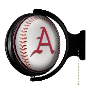 Arkansas Razorbacks: Baseball - Round Rotating Lighted Wall Sign, NCARKR-115-31