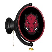 Arkansas Razorbacks: Big Red - Original Oval Rotating Lighted Wall Sign, NCARKR-125-02A