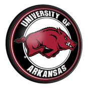 Arkansas Razorbacks: Round Slimline Lighted Wall Sign, NCARKR-130-01