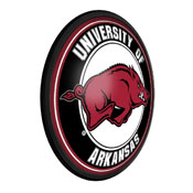 Arkansas Razorbacks: Round Slimline Lighted Wall Sign, NCARKR-130-01