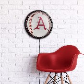 Arkansas Razorbacks: Baseball - Slimline Lighted Wall Sign, NCARKR-130-31