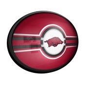 Arkansas Razorbacks: Oval Slimline Lighted Wall Sign, FNB-NCARKR-140-01A