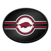 Arkansas Razorbacks: Oval Slimline Lighted Wall Sign, FNB-NCARKR-140-01A