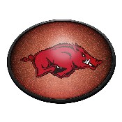 Arkansas Razorbacks: Pigskin - Oval Slimline Lighted Wall Sign, NCARKR-140-21