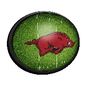 Arkansas Razorbacks: On the 50 - Oval Slimline Lighted Wall Sign, NCARKR-140-22