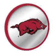 Arkansas Razorbacks: Mascot - Modern Disc Mirrored Wall Sign, FNB-NCARKR-235-01A