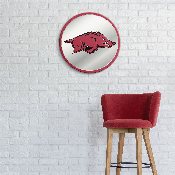 Arkansas Razorbacks: Mascot - Modern Disc Mirrored Wall Sign, FNB-NCARKR-235-01A