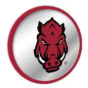 Arkansas Razorbacks: Tusk Stare - Modern Disc Mirrored Wall Sign, FNB-NCARKR-235-02A
