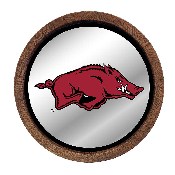 Arkansas Razorbacks: Mascot - Barrel Top Mirrored Wall Sign, FNB-NCARKR-245-01A
