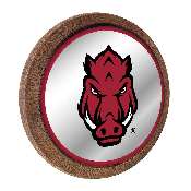 Arkansas Razorbacks: Tusk Stare - Barrel Top Mirrored Wall Sign, FNB-NCARKR-245-02A