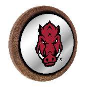 Arkansas Razorbacks: Tusk Stare - Barrel Top Mirrored Wall Sign, FNB-NCARKR-245-02A