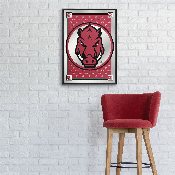 Arkansas Razorbacks: Tusk Stare, Team Spirit - Framed Mirrored Wall Sign, NCARKR-275-02