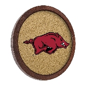 Arkansas Razorbacks: "Faux" Barrel Framed Cork Board, FNB-NCARKR-632-01A