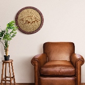 Arkansas Razorbacks: "Faux" Barrel Framed Cork Board, FNB-NCARKR-632-01A