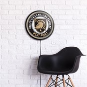 Army USMA Black Knights Slimline Illuminated Team Spirit Wall Sign-Round, FNB-NCARMY-130