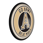 Army USMA Black Knights Slimline Illuminated Team Spirit Wall Sign-Round, FNB-NCARMY-130