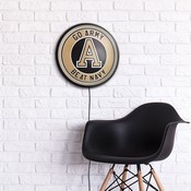 Army USMA Black Knights Slimline Illuminated Team Spirit Wall Sign-Round, FNB-NCARMY-130