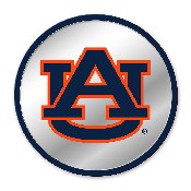 Auburn Tigers: Modern Disc Mirrored Wall Sign, FNB-NCAUBT-235-01A