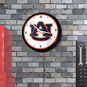 Auburn Tigers: Retro Lighted Wall Clock, NCAUBT-550-01