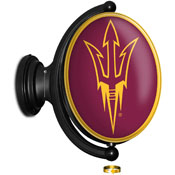 Arizona State Sun Devils: Original Oval Rotating Lighted Wall Sign, FNB-NCAZST-125-01A