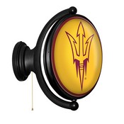 Arizona State Sun Devils: Original Oval Rotating Lighted Wall Sign, FNB-NCAZST-125-01A
