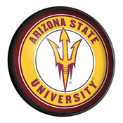 Arizona State Sun Devils: Round Slimline Lighted Wall Sign, NCAZST-130-01