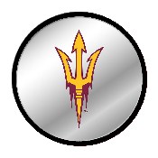 Arizona State Sun Devils: Modern Disc Mirrored Wall Sign, NCAZST-235-01