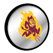 Arizona State Sun Devils: Mascot - Modern Disc Mirrored Wall Sign, NCAZST-235-02