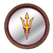 Arizona State Sun Devils: Mirrored Barrel Top Mirrored Wall Sign, FNB-NCAZST-245-01A