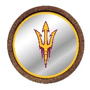 Arizona State Sun Devils: Mirrored Barrel Top Mirrored Wall Sign, FNB-NCAZST-245-01A