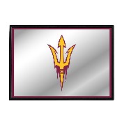 Arizona State Sun Devils: Framed Mirrored Wall Sign, FNB-NCAZST-265-01A
