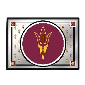 Arizona State Sun Devils: Team Spirit - Framed Mirrored Wall Sign, FNB-NCAZST-265-02A