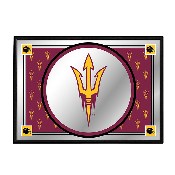 Arizona State Sun Devils: Team Spirit - Framed Mirrored Wall Sign, FNB-NCAZST-265-02A