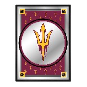 Arizona State Sun Devils: Team Spirit, Logo - Framed Mirrored Wall Sign, NCAZST-275-02