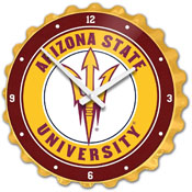 Arizona State Sun Devils: Bottle Cap Wall Clock, FNB-NCAZST-540-01A