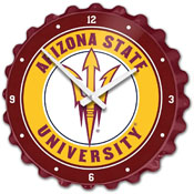 Arizona State Sun Devils: Bottle Cap Wall Clock, FNB-NCAZST-540-01A