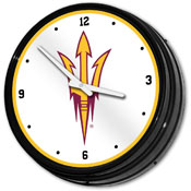 Arizona State Sun Devils: Retro Lighted Wall Clock, NCAZST-550-01