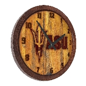 Arizona State Sun Devils: Branded "Faux" Barrel Top Wall Clock, NCAZST-560-02