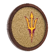 Arizona State Sun Devils: "Faux" Barrel Framed Cork Board, FNB-NCAZST-632-01A