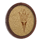 Arizona State Sun Devils: "Faux" Barrel Framed Cork Board, FNB-NCAZST-632-01A