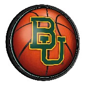 Baylor Bears: Basketball - Round Slimline Lighted Wall Sign, NCBAYL-130-11