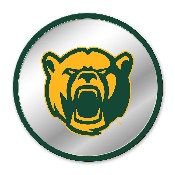 Baylor Bears: Bear - Modern Disc Mirrored Wall Sign, FNB-NCBAYL-235-02A