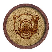 Baylor Bears: Mascot - "Faux" Barrel Framed Cork Board, FNB-NCBAYL-632-02A