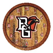Bowling Green Falcons: Faux Barrel Top Wall Clock, NCBGSU-560-01