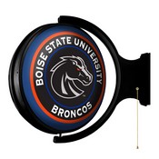 BSU - Boise State Broncos Rotating Illuminated Team Spirit Wall Sign-Round, FNB-NCBOIS-115