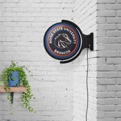BSU - Boise State Broncos Rotating Illuminated Team Spirit Wall Sign-Round, FNB-NCBOIS-115