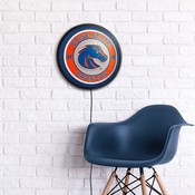 BSU - Boise State Broncos Slimline Illuminated Team Spirit Wall Sign-Round FNB-NCBOIS-130